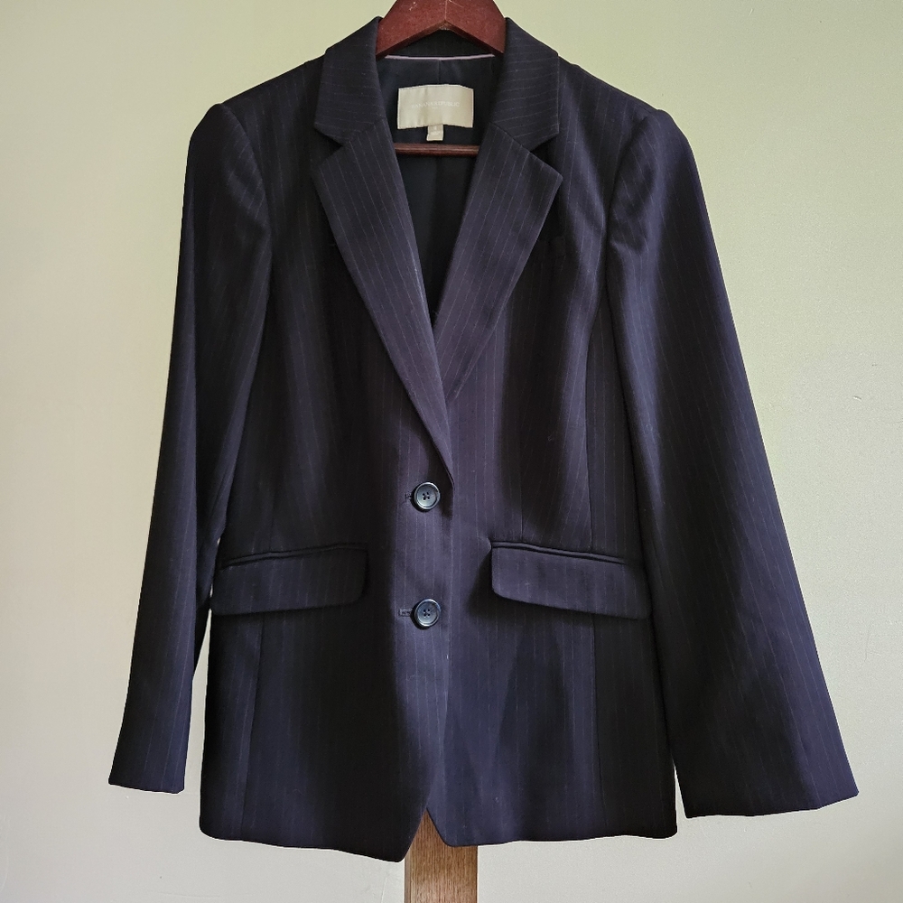 Banana Republic Pin Stripe Blazer Size 8